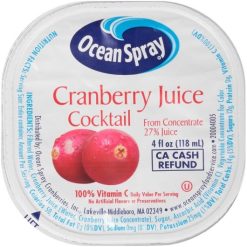 Ocean Spray Cranberry Juice Cocktail, 4 Fluid Ounce, 48 Per Case | SKU: 161051 | UPC: 031200007001