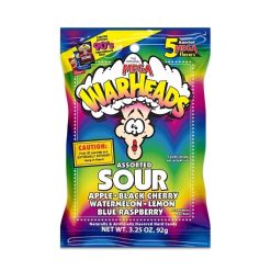 Warheads Extreme Sour Hard Candy Peg Bag Drc, 3.25 Ounce, 8 Per Case | SKU: 726815 | UPC: 032134233535