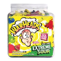 Warheads Extreme Sour Hard Candy Tub, 34 Ounce, 6 Per Case | SKU: 726817 | UPC: 032134215500