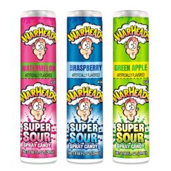 Warheads Super Sour Spray Candy, 0.68 Fluid Ounces, 12 Per Box, 24 Per Case | SKU: 726839 | UPC: 032134229026