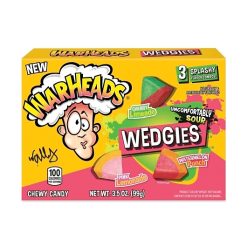 Warheads Wedgies Theater Box, 3.5 Ounce, 12 Per Case | SKU: 758818 | UPC: 032134285077