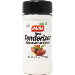 Badia Meat Tenderizer, 4.5 Ounces, 8 Per Case | SKU: 707859 | UPC: 033844806743 | GTIN: 00033844806743