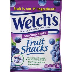 Welch s Concord Grape Fruit Snacks, 5 Ounces, 12 Per Case | SKU: 653510 | UPC: 034856050940