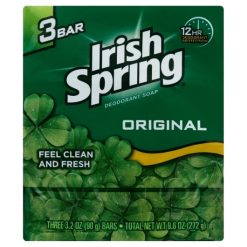 Irish Spring Original Personal 3 Bar, 9.6 Ounces, 24 Per Case | SKU: 516515 | UPC: 035000141811