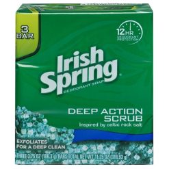 Irish Spring Bar Soap Deep Cleansing Action, 11.25 Ounce, 18 Per Case | SKU: 552101 | UPC: 035000141866