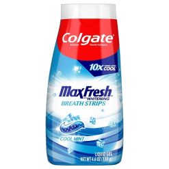 Colgate Max Fresh With Whitening Cool Mint Toothpaste, 4.6 Ounces, 12 Per Case | SKU: 516360 | UPC: 035000764546