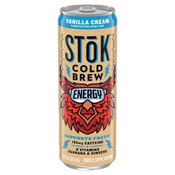 Stok Vanilla Energy Coffee, 11 Fluid Ounce, 12 Per Case | SKU: 786814 | UPC: 036632079657