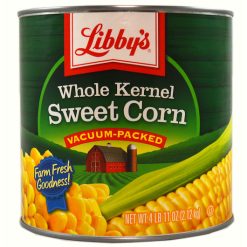 Libby s Whole Kernel Sweet Corn, 75 Ounce, 6 Per Case | SKU: 397297 | UPC: 037100036790