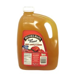 Musselman s Fresh Pressed 100% Apple Cider, 128 Fluid Ounces, 4 Per Case | SKU: 498024 | UPC: 037323120672