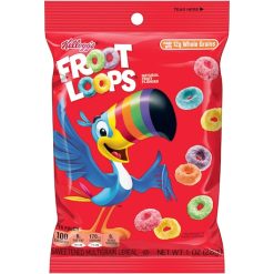 Kellogg Reduced Sugar Froot Loops Cereal, 1 Ounce, 96 Per Case | SKU: 597185 | UPC: 038000114670
