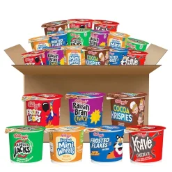 Kellogg Total Assortments Cereal Cups Variety Pack, 60 Count | SKU: 401624 | UPC: 038000126116