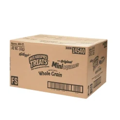 Kellogg Rice Krispies Treats Whole Grain Crispy Marshmallow Squares, 0.42 Ounces, 600 Per Case | SKU: 622128 | UPC: 038000145407