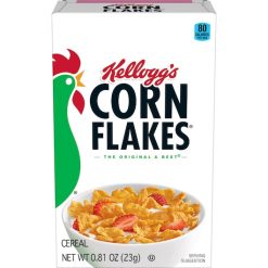 Kellogg s Corn Flakes Cereal Box, 0.81 Ounce, 70 Per Case | SKU: 434834 | UPC: 038000219283