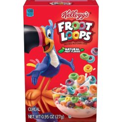 Kellogg s Froot Loops Cereal, 0.95 Ounce, 70 Per Case | SKU: 434841 | UPC: 038000219733
