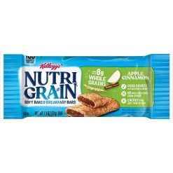 Kellogg Nutri-Grain Apple Cinnamon Cereal Bar, 1.3 Ounces, 48 Per Case | SKU: 301400 | UPC: 038000356452