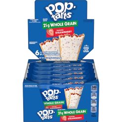 Kellogg s Pop Tarts Frosted Strawberry Toaster Pastry, 3.52 Ounce, 72 Per Case | SKU: 541611 | UPC: 038000551338