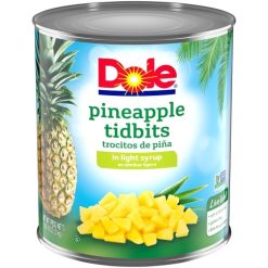 Dole Choice Pineapple Tidbits In Light Syrup, 106 Ounce, 6 Per Case | SKU: 476653 | UPC: 038900005924