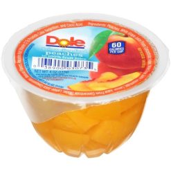 Dole Diced Peaches In 100% Juice, 4 Ounce, 36 Per Case | SKU: 414301 | UPC: 038900030735