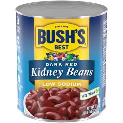 Bush s Best Low Sodium Dark Kidney Beans, 111 Ounces, 6 Per Case | SKU: 538200