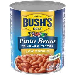 Bushs Best Low Sodium Pinto Beans, 111 Ounce, 6 Per Case | SKU: 538202 | UPC: 039400018193