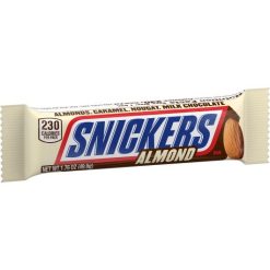 Snickers Almond Chocolate Candy Bar, 1.76 Ounces, 288 Per Case | SKU: 556657 | UPC: 040000011057