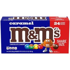M&M Caramel Sharing Size, 2.83 Ounce, 24 Per Box, 6 Per Case | SKU: 652883 | UPC: 040000508847
