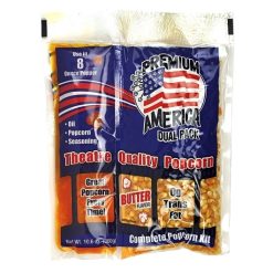 Great Western Premium American Dual Pack Theatre Quality Popcorn Kit Coconut, 10.6 Ounces, 24 Per Case | SKU: 657679 | UPC: 040064000172