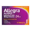 Allegra Adult Pack 24 Hour Tablets, 5 Count, 4 Per Pack, 6 Per Case | SKU: 738728 | UPC: 041167412053 | GTIN: 10041167412050