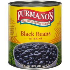 Furmanos Black Beans In Brine, 110 Ounce, 6 Per Case | SKU: 487005 | UPC: 041188043595