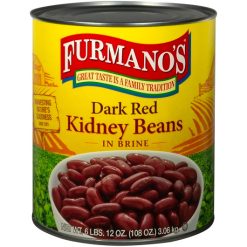 Furmano s Dark Red Kidney Beans In Brine , 108 Ounce, 6 Per Case | SKU: 487001 | UPC: 041188115131