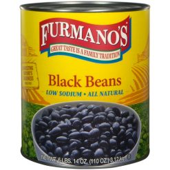 Furmanos Black Beans, 110 Ounce, 6 Per Case | SKU: 586359 | UPC: 041188116237