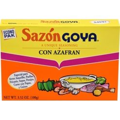 Goya Sazon Cpm Azafran Seasoning Econo Pak, 3.52 Ounce, 18 Per Case | SKU: 494054 | UPC: 041331037778