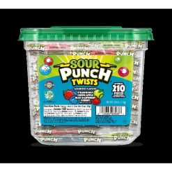 Sour Punch 4 Flavors Twists Individually Wrapped, 2.59 Pound, 6 Per Case | SKU: 701851 | UPC: 041364084916