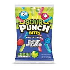 Sour Punch Bites Assorted Candy, 5 Ounce, 12 Per Case | SKU: 714490 | UPC: 041364187341