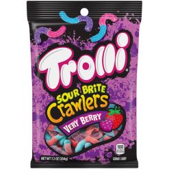Trolli Very Berry Sour Brite Crawlers Gummy Candy, 7.2 Ounce, 8 Per Case | SKU: 657114 | UPC: 041420016257