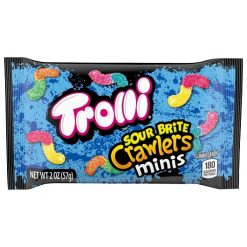 Trolli Sour Brite Crawlers Minis, 2 Ounce, 18 Per Box, 8 Per Case | SKU: 608404 | UPC: 041420110993
