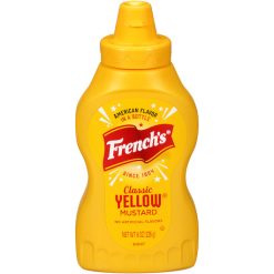 French s Classic Yellow Squeeze Mustard Bottle, 8 Ounce, 20 Per Case | SKU: 549150 | UPC: 041500847375