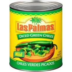 Las Palmas Green Diced Chiles, 100 Ounces, 6 Per Case | SKU: 359608 | UPC: 041501160503