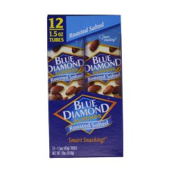 Blue Diamond Almonds Roasted & Salted Almonds, 1.5 Ounces, 12/Pack, 12 Packs/Cs | SKU: 636975 | UPC: 041570051801