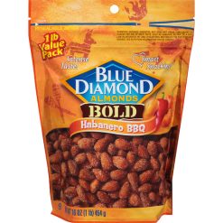 Blue Diamond Almonds Habanero Barbecue Bold, 16 Ounce, 6 Per Case | SKU: 637005 | UPC: 041570053317