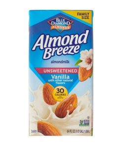 Almond Breeze Unsweetened Vanilla Almond Milk, 64 Ounce, 8 Per Case | SKU: 545015 | UPC: 041570057919 | GTIN: 10041570057916