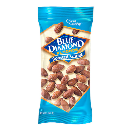 Blue Diamond Almonds Roasted & Salted Display Clip Strips, 72 Count | SKU: 759795 | UPC: 041570148150