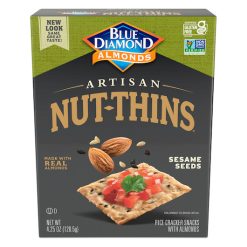 Blue Diamond Almonds Nut-Thins Crackers & Sesame Seed, 4.25 Ounce, 12 Per Case | SKU: 637038 | UPC: 041570109090