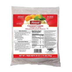 Royal Coconut Creme Flavored Instant Pudding Mix & Pie Filling, 28 Ounce, 12 Per Case | SKU: 661736 | UPC: 041617485224
