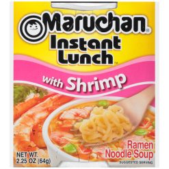 Maruchan Instant Shrimp Ramen Noodle Soup, 2.25 Ounces, 12 Per Case | SKU: 487069 | UPC: 041789901256