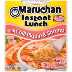Maruchan Instant Hot & Spicy With Chili Piquin & Shrimp Flavored Ramen Noodle Soup, 2.25 Ounces, 12 Per Case | SKU: 487071 | UPC: 041789901287