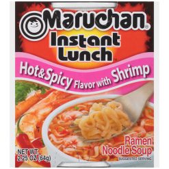 Maruchan Instant Hot & Spicy Shrimp Flavored Ramen Noodle Soup, 2.25 Ounces, 12 Per Case | SKU: 487075 | UPC: 041789901447