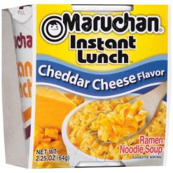 Maruchan Instant Cheddar Cheese Flavored Ramen Noodle Soup, 2.25 Ounces, 12 Per Case | SKU: 487081 | UPC: 041789901669