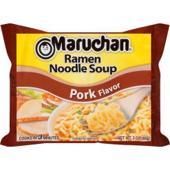 Maruchan Instant Pork Flavored Ramen Noodle Soup, 3 Ounces, 24 Per Case | SKU: 487098 | UPC: 041789902130