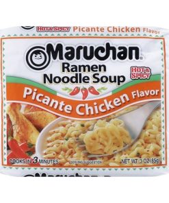 Maruchan Hot & Spicy Picante Chicken Flavored Ramen Noodle Soup, 3 Ounce, 24 Per Case | SKU: 487107